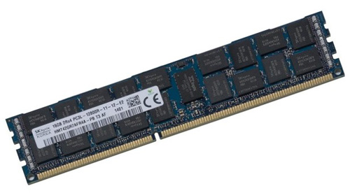 HMT42GR7MFR4A-PB | Hynix 16GB (1X16GB) PC3-12800R 1600MHz Dual Rank X4 ECC 1.35V DDR3 SDRAM 240-Pin RDIMM Memory Module for Server