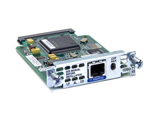 WIC1DSUT1 | Cisco T1 / Fractional T1 CSU / DSU WAN Interface Card for 1600 / 1700 / 2600 / 3600 Series