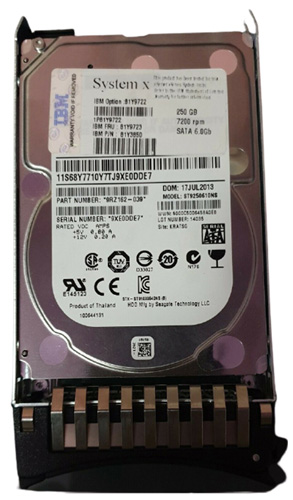 81Y3850 | IBM 250GB 7200RPM SATA 6Gb/s Nearline 2.5 SFF Nearline Hot-pluggable Hard Drive - NEW