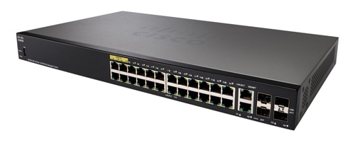 SF350-24P-K9 | Cisco Small Business SF350-24P Managed L3 Switch - 24 PoE+ Ethernet Ports and 2 Ethernet Ports and 2 Combo Gigabit SFP Ports - NEW