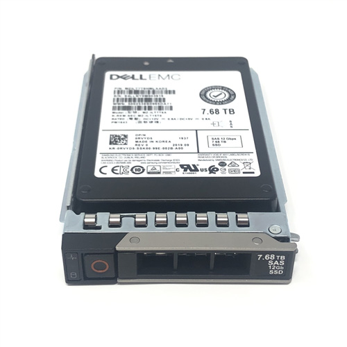 0RVYD5 | Dell 7.68TB SAS 12Gb/s Read Intensive TLC Advanced Formate 512E 2.5 Hot-pluggable SSD PM1643 for 14 Gen. PowerEdge Server - NEW