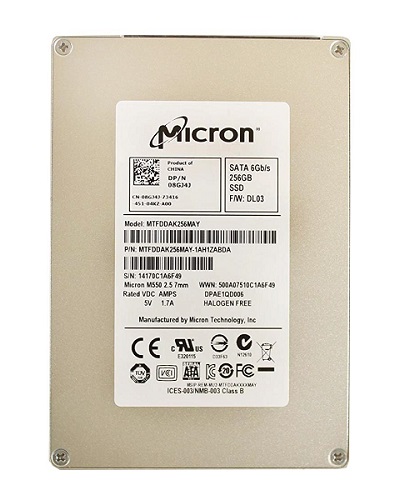 MTFDDAK256MAY | Micron M550 Series 256GB SATA 6Gbps 2.5 MLC NAND Flash Solid State Drive (SSD)