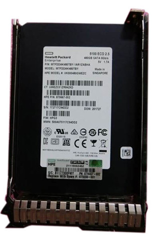 VK000480GWEZC | HPE 480GB SATA 6Gb/s Read-intensive 2.5 (SFF) Hot-pluggable (SC) Digitally Signed Firmware Solid State Drive (SSD)