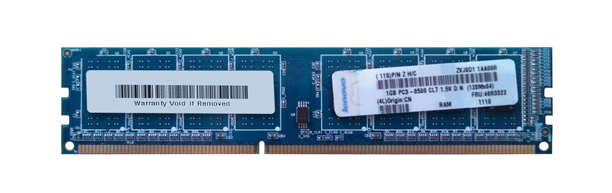 46R3322 | IBM 1GB 66MHz PC66 non-ECC Unbuffered CL2.5 184-Pin DIMM Memory Module