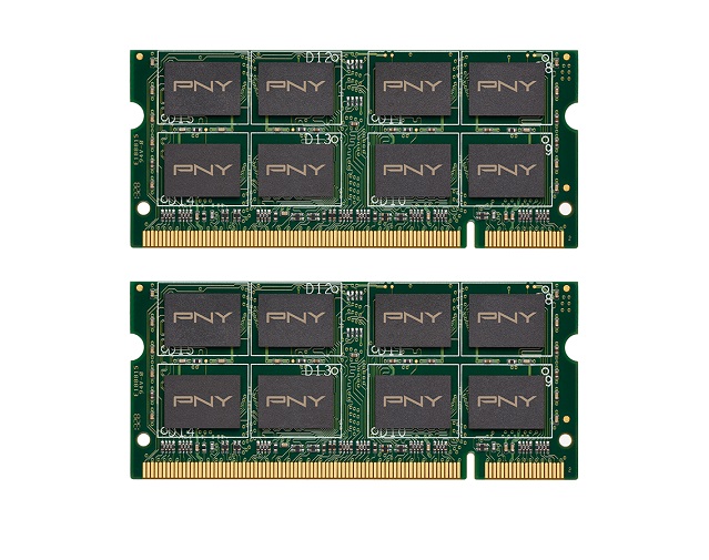 MN4096KD2-667 | PNY 4GB Kit (2 X 2GB) PC2-5300 DDR2-667MHz non-ECC Unbuffered CL5 200-Pin SoDimm 1.8V Dual Rank Memory