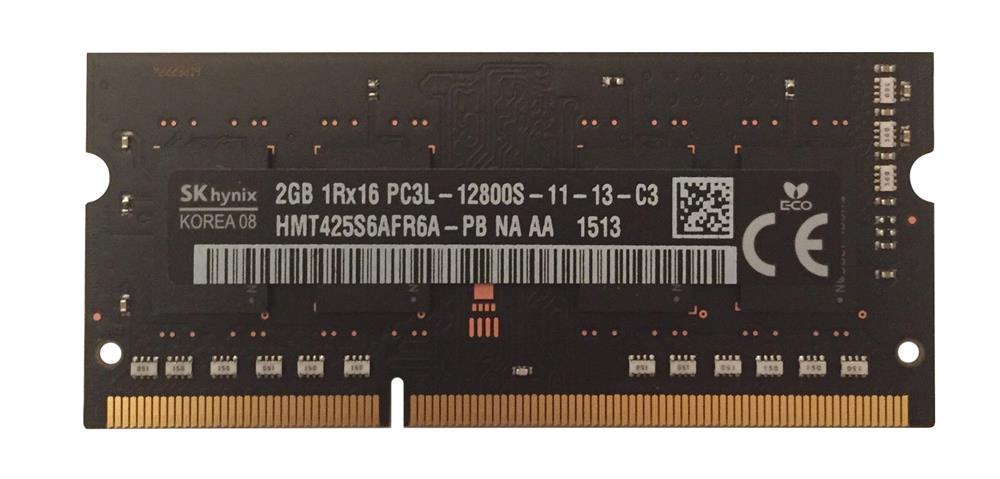 HMT425S6AFR6A-PBNA | Hynix 2GB DDR3 SoDimm Non ECC PC3-12800 1600Mhz 1Rx6 Memory