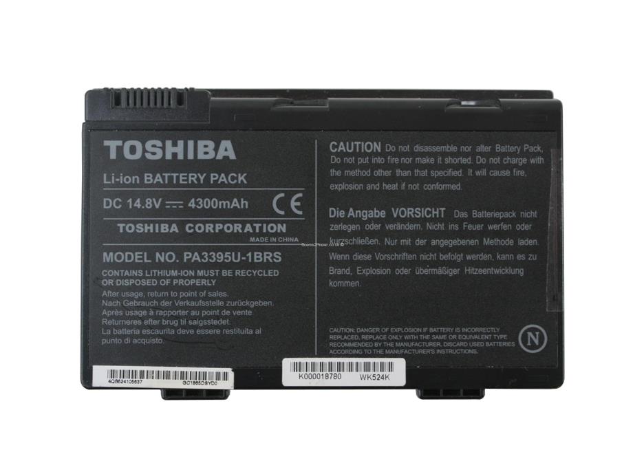 K000018780 | Toshiba Satellite M30X M35X Battery 14.8V x 4400 mAh. K000018