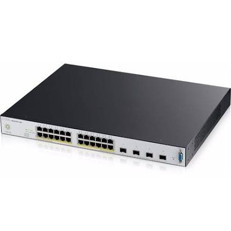 NSW200-28P | Zyxel NEBULA Nsw200-28p Managed Switch - 24 Poe Ethernet Ports And 4 10-gigabit SFP+ Uplink Ports - NEW