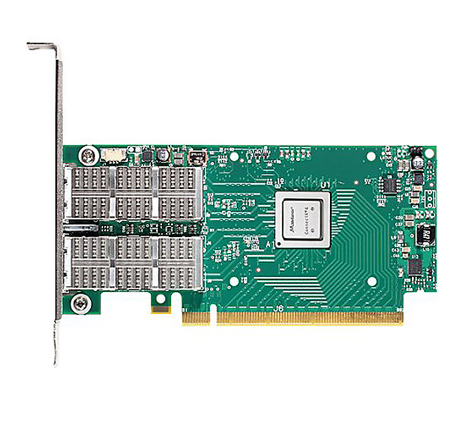 MCX456A-FCAT | Mellanox Connectx-4 Vpi Adapter Card, Fdr Ib (56gb/s) And 40/56gbe Dual-port QSFP PCIe3.0 X16 Rohs R6 - NEW