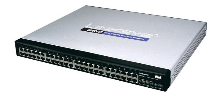 SRW2048-K9 | Cisco 52-Port 50 x 10/100/1000 + 2 x Combo Gigabit SFP 120/230V AC L3 Managed Switch