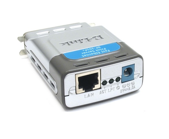 DP-301P+ | D-Link 100Mbps 10/100 Ethernet USB Print Server