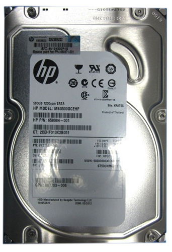 MB0500GCEHE | HPE 500GB 7200RPM SATA 6Gb/s 3.5 LFF Hot-pluggable SC Midline Hard Drive for Proliant Gen. 8 and 9 Servers