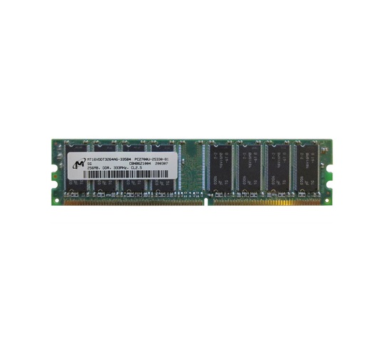 MT16VDDT3264AG-265 | Micron 256MB DDR-333MHz PC2700 non-ECC Unbuffered CL-2.5 184-Pin DIMM Memory Module