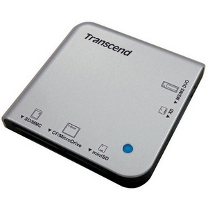 TS-RD13S | Transcend Portable Multi-Card Reader - MMCplus Microdrive miniSD Card Memory Stick Duo Memory Stick PRO MultiMediaCard