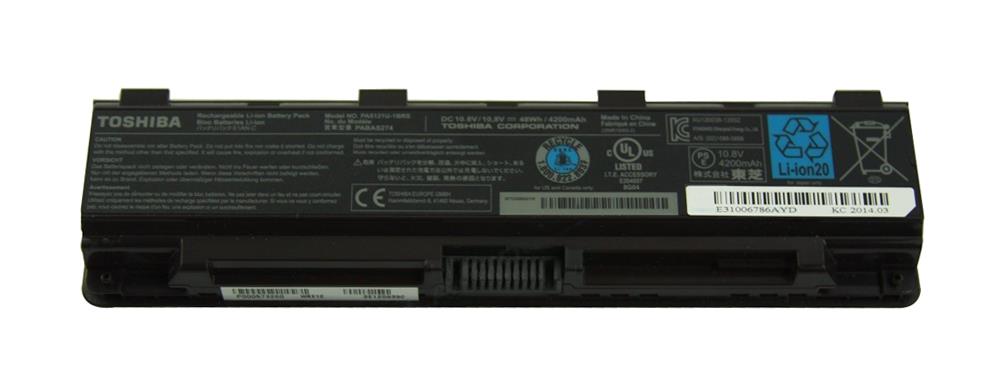 P000573260 | Toshiba 6-Cell 10.8V 4400mAh Lithium-ion Replacement Laptop Battery