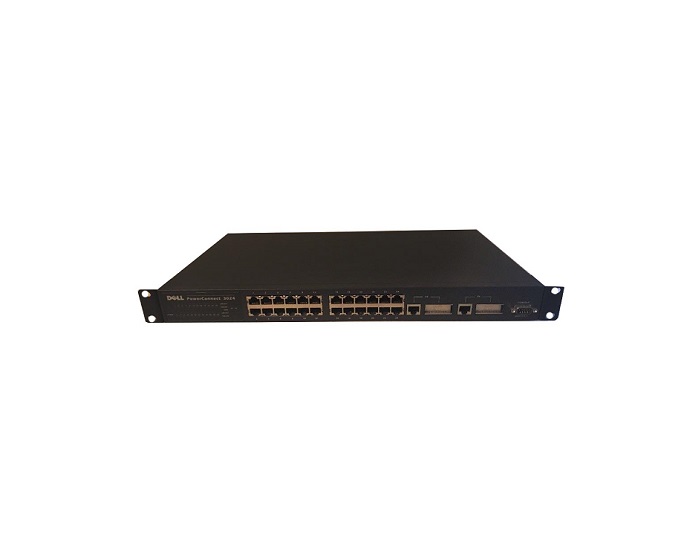 08H448 | Dell PowerConnect 3024 24-Ports 10/100 Fast Gigabit Switch