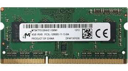 MT8KTF51264HZ-1G6N1 | Micron 4GB 204P PC3-12800 CL11 8C 512X8 DDR3-1600MHz 1RX8 1.35V SoDIMM Memory Module