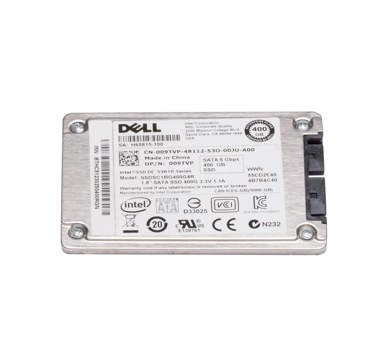 09TVP | Dell 400GB uSATA 6GB/s MLC Mix Use 1.8 Enterprise Solid State Drive (SSD)