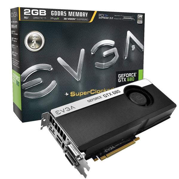 02G-P4-2683-BR | EVGA GeForce GTX 680 SC Signature 2GB 256-Bit GDDR5 Dual DVI/ HDMI/ DisplayPort Video Graphics Card