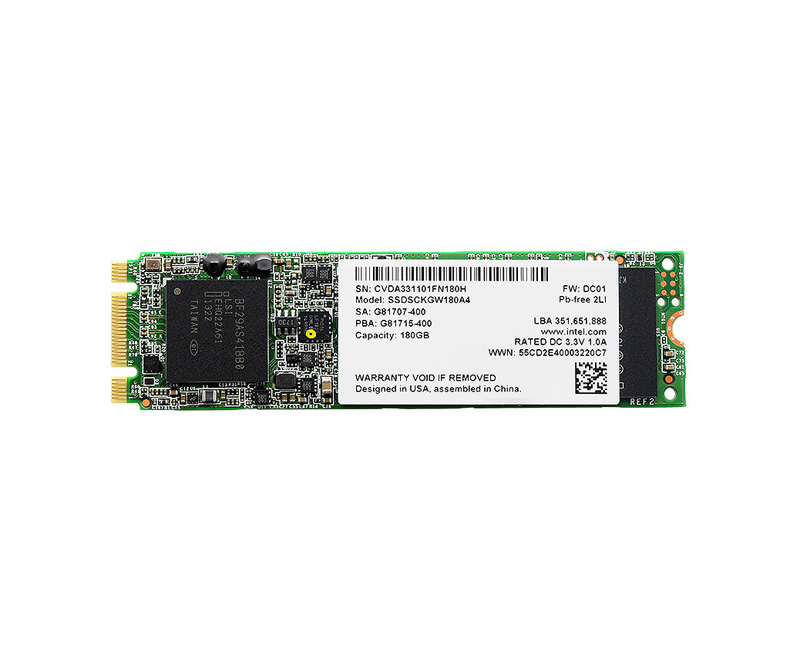 SSDSCKGW180A401 | Intel 530 Series 180GB SATA 6Gbps M.2 MLC NAND Flash Solid State Drive (SSD)