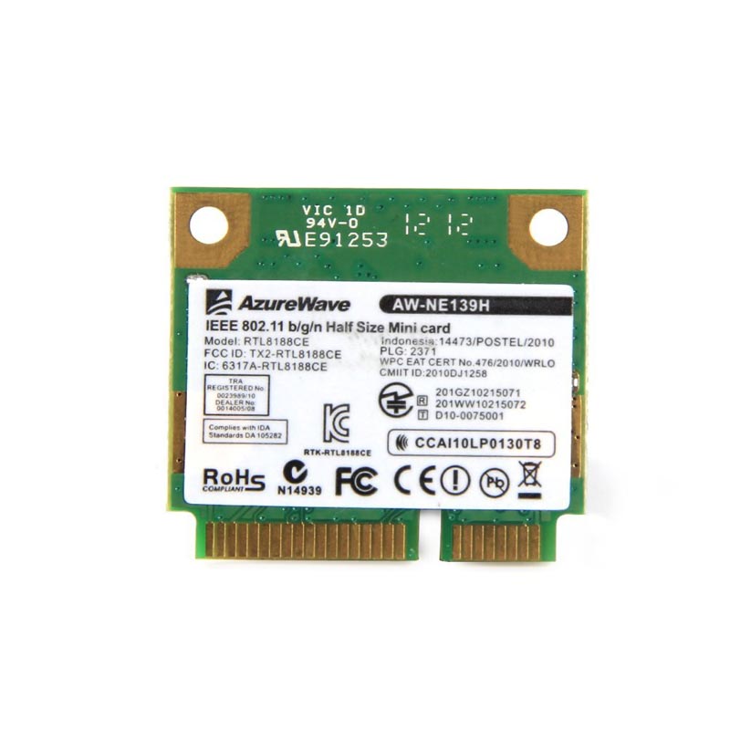 RTL8188CE | HP RealTek Half Mini PCI-Express 802.11 b/g/n Wireless Lan Card