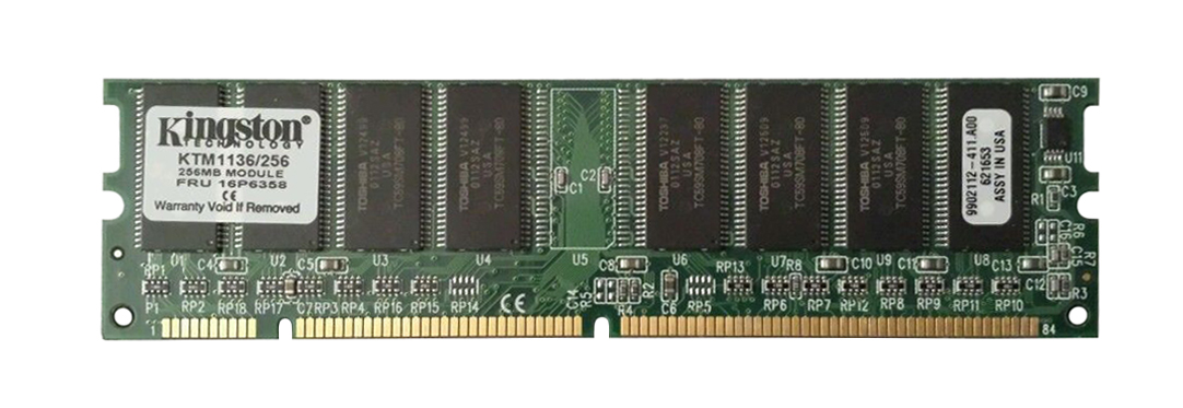 KTM1136/256 | Kingston 256MB 100MHz PC100 non-ECC Unbuffered CL2 168-Pin DIMM 3.3V Memory Module