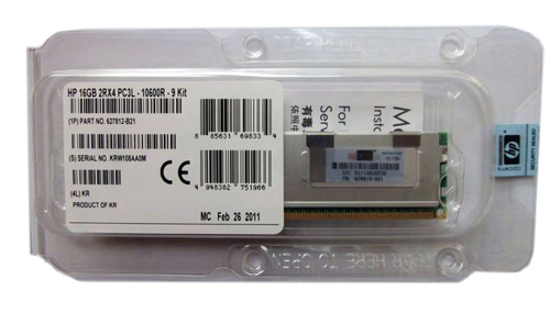 628974-001 | HP 16GB (1X16GB) PC3-10600R DDR3-1333MHz SDRAM CL9 ECC DIMM 240-Pin LP Memory Module for ProLiant Servers