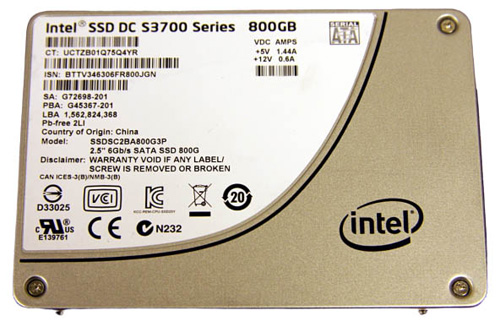 SSDSC2BA800G3P | Dell Intel S3700 800GB SATA 6Gb/s SFF 2.5 MLC SC Solid State Drive (SSD)