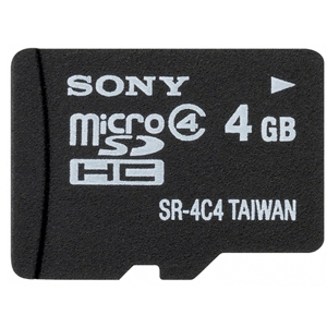 SR4A4-C3 | Sony 4GB Class 4 microSDHC Flash Memory Card-