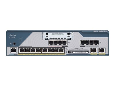 C1861E-SRST-FK9-RF | Cisco 1861E Router Desktop, rack-mountable, wall-mountable