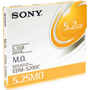 EDM5200 | Sony Magneto Optical Media - 5.2 GB - 5.25 - 8x