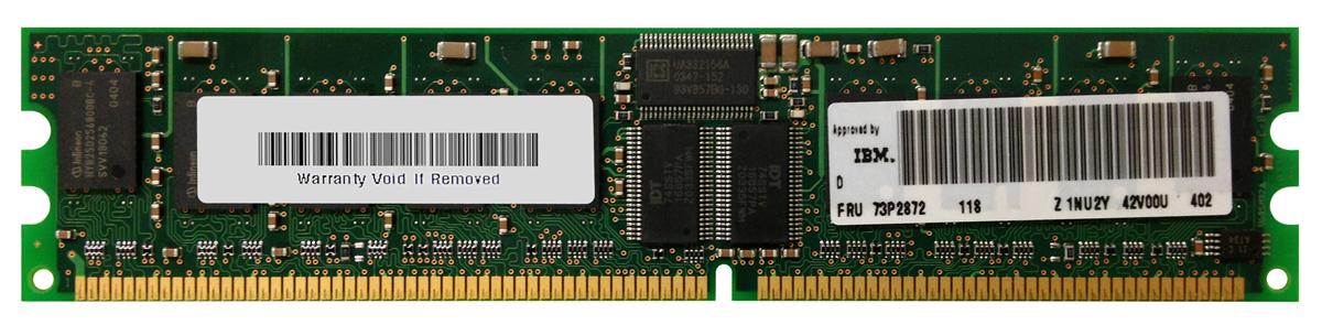 73P2872 | IBM 512MB Kit (2 X 256MB) DDR-266MHz PC2100 ECC CL2.5 184-Pin DIMM 2.5V Memory