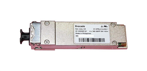 XBR-000232 | Brocade QSFP SWL 416 GFC 100M ON OM4 Multi-mode Fibre 66M ON OM3 Multi-mode Fibre