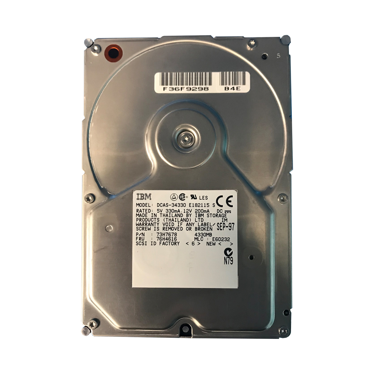 76H4616 | IBM 4GB SCSI 68-Pin 3.5 Hard Drive