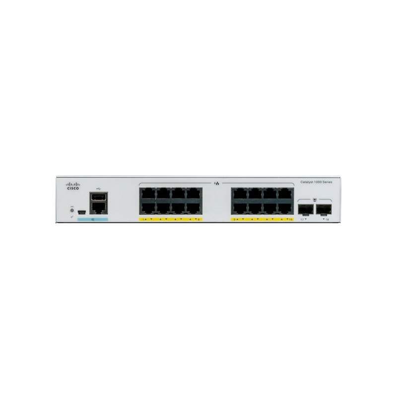 C1000-16P-E-2G-L | Cisco Catalyst C1000-16p Ethernet Switch - 16 Ports - Manageable - NEW