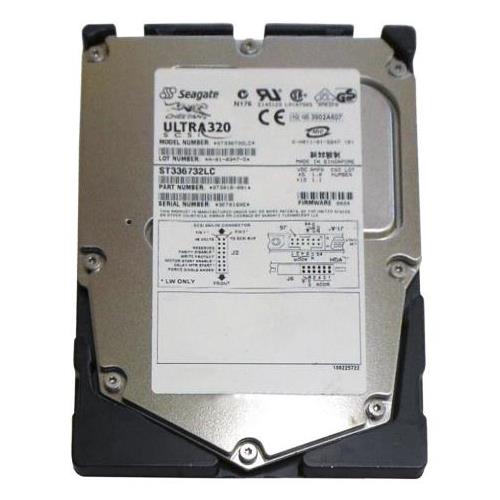 ST336732LC | Seagate st336732lc cheetah 36.7gb 15000 rpm ultra320 scsi 80 pin 8mb buffer 3.5 inch low profile (1.0 inch) hard disk drive