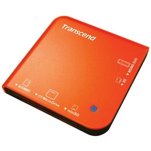 TS-RD13R | Transcend Portable Multi-Card Reader - MMCplus Microdrive miniSD Card Memory Stick Duo Memory Stick PRO MultiMediaCard