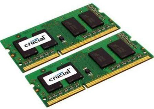 CT2KIT102464BF160B | Crucial 16GB (2X8GB) 1600MHz PC3-12800 CL11 non-ECC 1.35V Unbuffered DDR3 SDRAM 204-Pin SoDIMM Memory Kit - NEW