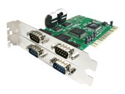 PCI4S550N | StarTech 4-Port PCI RS232 Serial Adapter - NEW