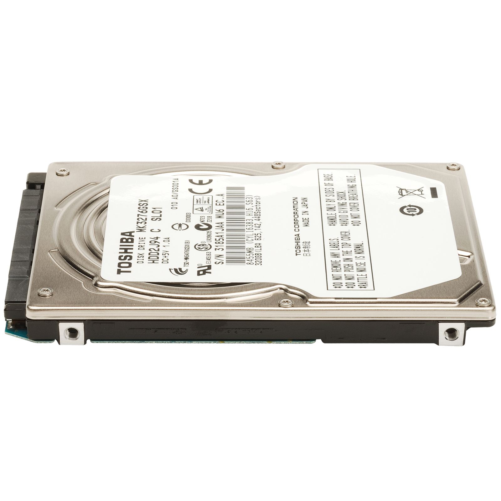 HDD2J94 | Toshiba 320GB 5400RPM 8MB Cache SATA 3Gb/s 2.5 Notebook Hard Drive