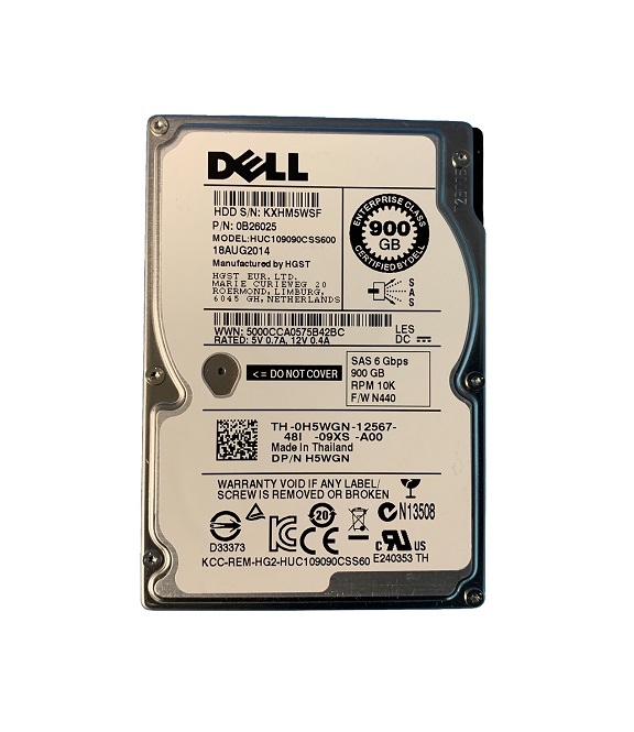 0B26025 | Dell Hitachi 900GB 10000RPM SAS 6Gb/s 2.5 Hard Drive