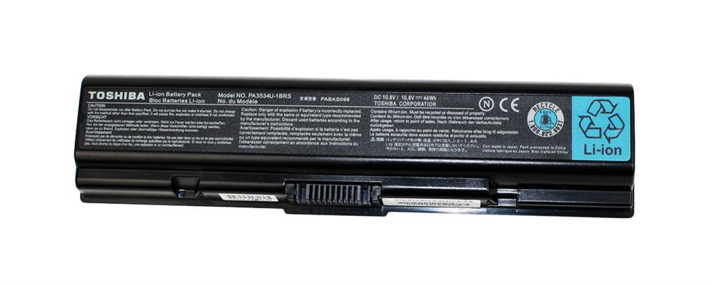 PA3534U-1BRS | Toshiba Lithium Ion 6-cell Notebook Battery Lithium Ion (Li-Ion) 10.8V DC