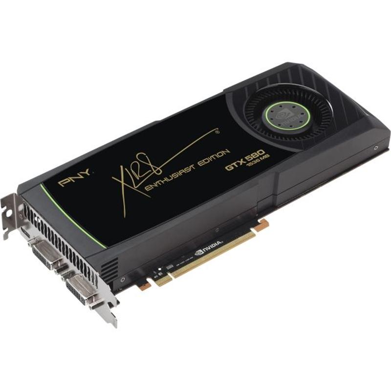 VCGGTX580XPB | PNY GeForce GTX 580 1.5GB 384-Bit GDDR5 Dual DVI PCI-Express 2.0 x16 Graphics Card