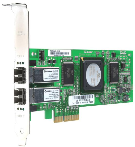 PX2510401-55 | QLogic 4GB Dual Port PCI-Express Fibre Channel Host Bus Adapter