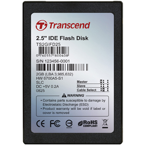 TS2GIFD25 | Transcend 2 GB Internal Solid State Drive (SSD) - 2.5 - IDE Ultra ATA/66 (ATA-5)