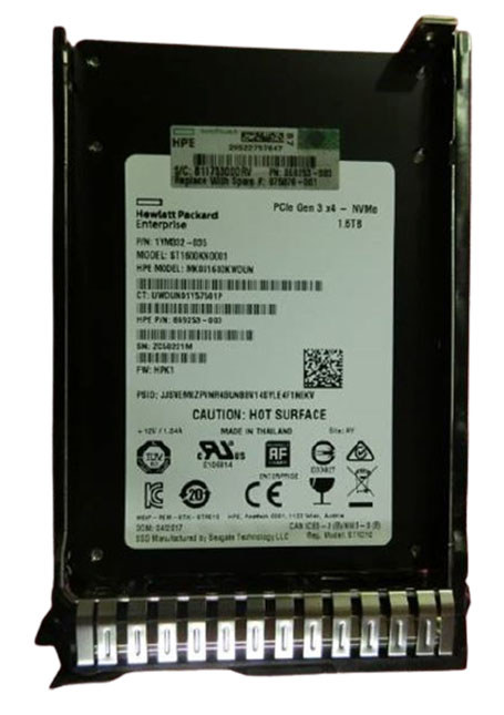 875876-001 | HPE 1.6TB PCI Express 3.0 X 4 Mixed-use (SFF) 2.5 7MM SCN Digitally Signed Firmware SSD