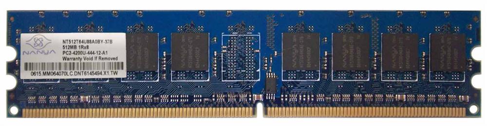 NT512T64U88A0BY-37B | Nanya 512MB DDR2-533MHz PC2-4200 non-ECC Unbuffered CL4 240-Pin DIMM 1.8V Memory Module