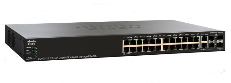 SG350-28-K9 | Cisco Small Business SG350-28 Managed L3 Switch 24 Ethernet-Ports and 2 Gigabit SFP-Ports and 2 Combo Gigabit SFP-Ports