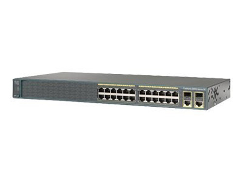 WS-C2960+24PC-S | Cisco Catalyst 2960-plus 24pc-s Managed Switch - 24 Poe Ethernet Ports And 2 Combo Gigabit SFP Ports - NEW