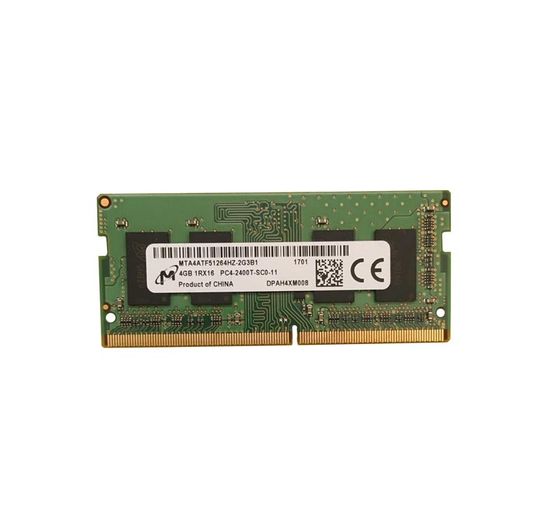 MTA4ATF51264HZ-2G3 | Micron 4GB DDR4-2400MHz PC4-19200 non-ECC Unbuffered CL17 260-Pin SoDimm 1.2V Single Rank Memory Module